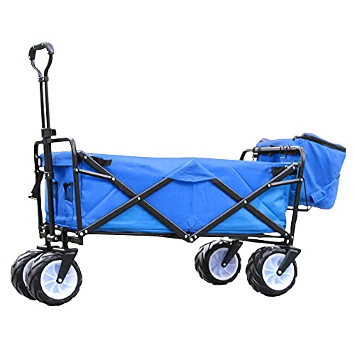 Generic Haushaltsleben Einkaufswagen Klappbarer tragbarer Zugwagen Outdoor...