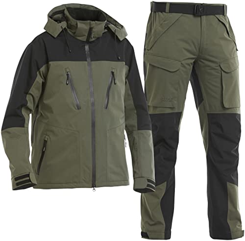 Fladen Outdoor Authentic 2.0 Angel Anzug - Grün-Schwarz - Jacke + Hose -...