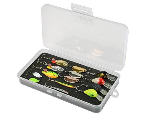 Spro Tackle Box with EVA 17,5x9,5x3cm - Blinkerbox für Kunstköder, Tacklebox...