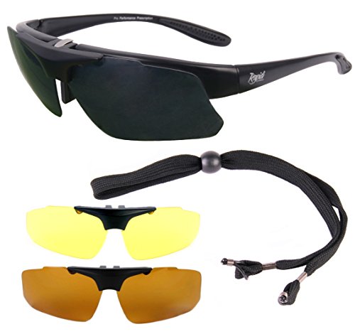 Rapid Eyewear Schwarz Polarisierte RX ANGLERBRILLE für Brillenträger mit...