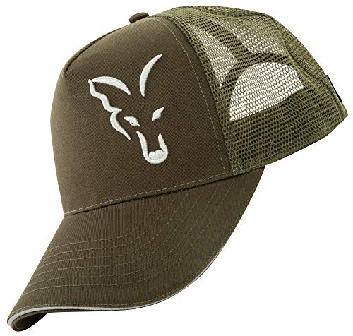 Fox Trucker Cap Green Silver - Angelcap für Karpfenangler, Cappy für Angler,...