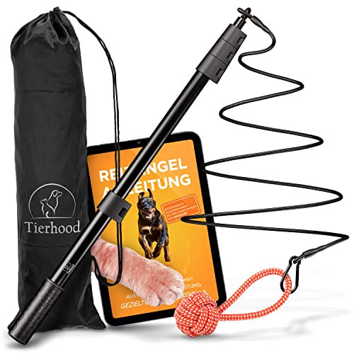 TIERHOOD - Längenverstellbare Reizangel Hunde – für kleine & große Hunde...