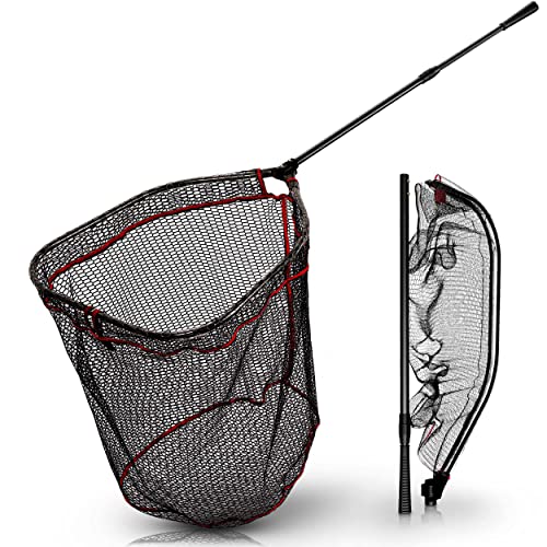 Paradox Fishing gummierter Kescher 1,7m I Raubfisch Kescher für Hecht Zander I...